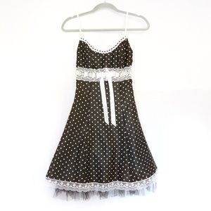 Black and white Polka dot Dress